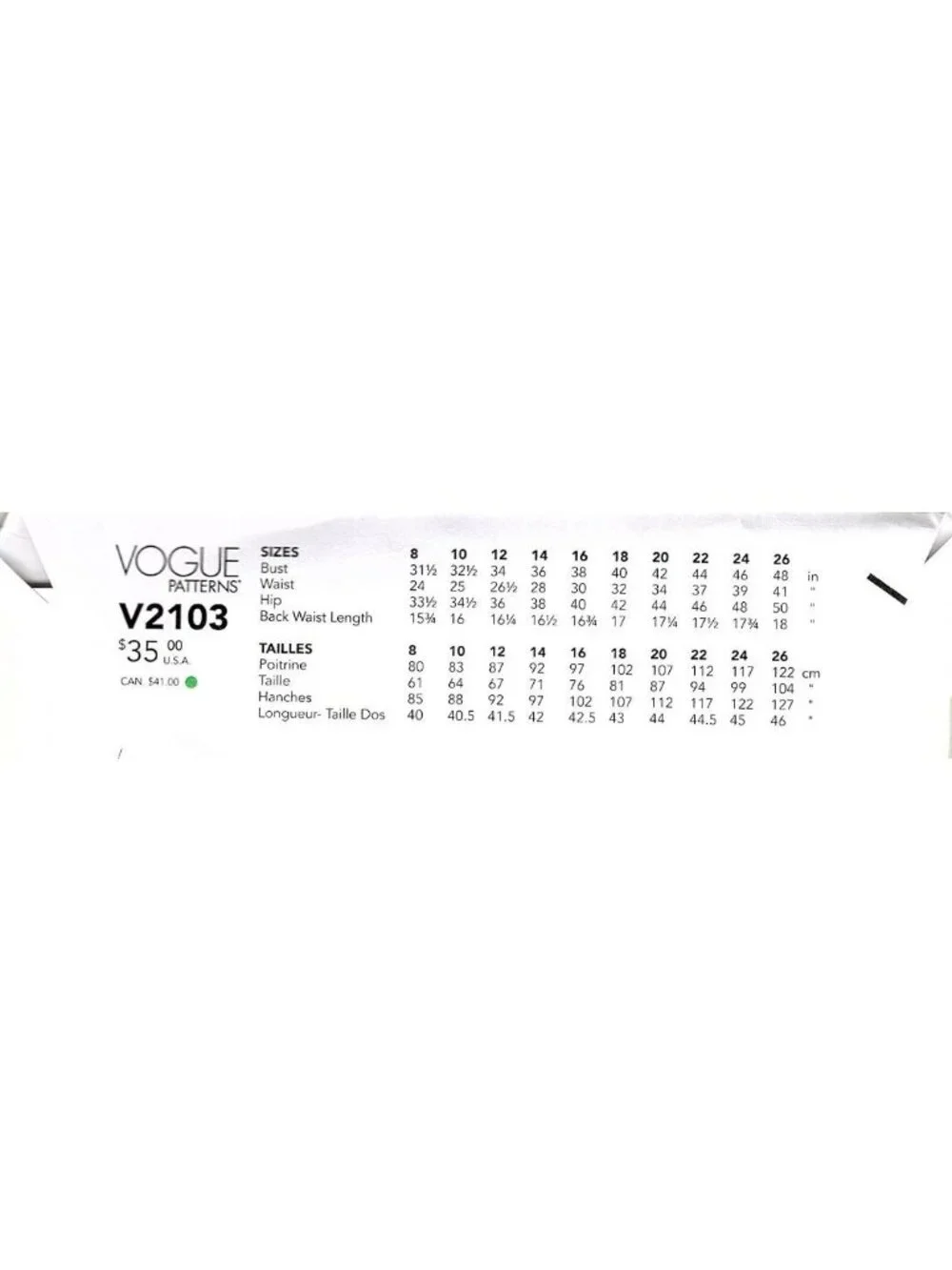 Vogue V2103 Misses 8 to 16 Halter Wrap Dress Uncut Sewing Pattern